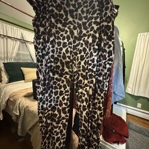 Torrid Leopard Print Wide Leg Pants